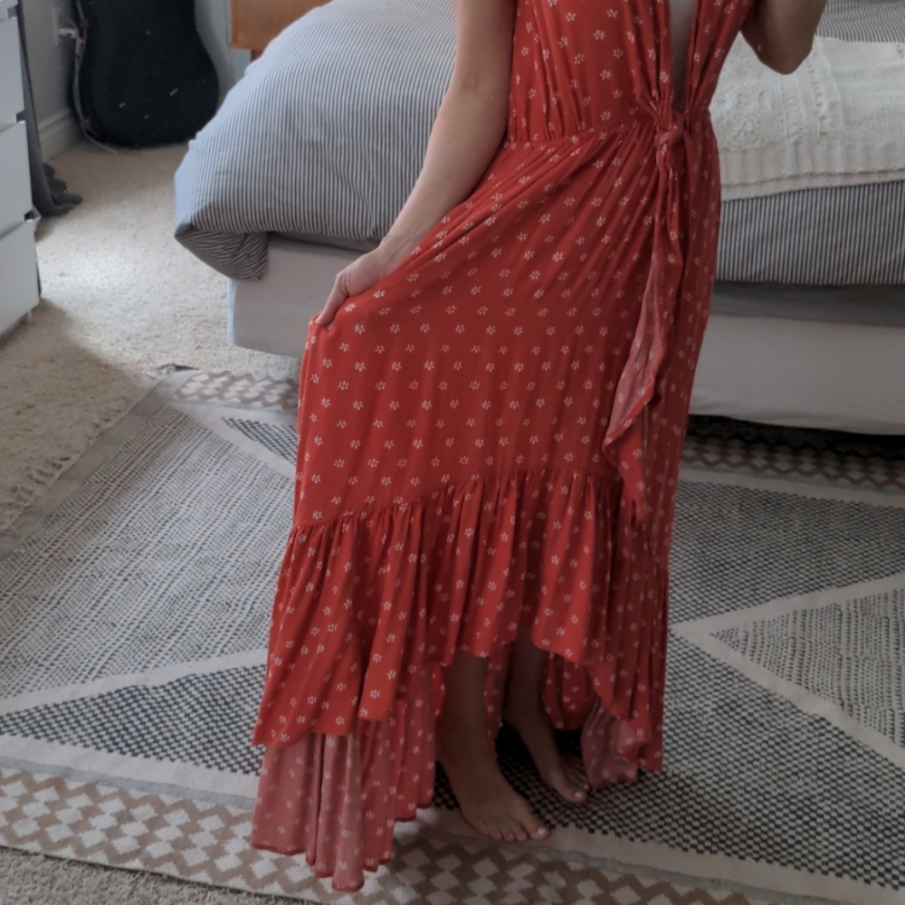 Boho hi low maxi dress